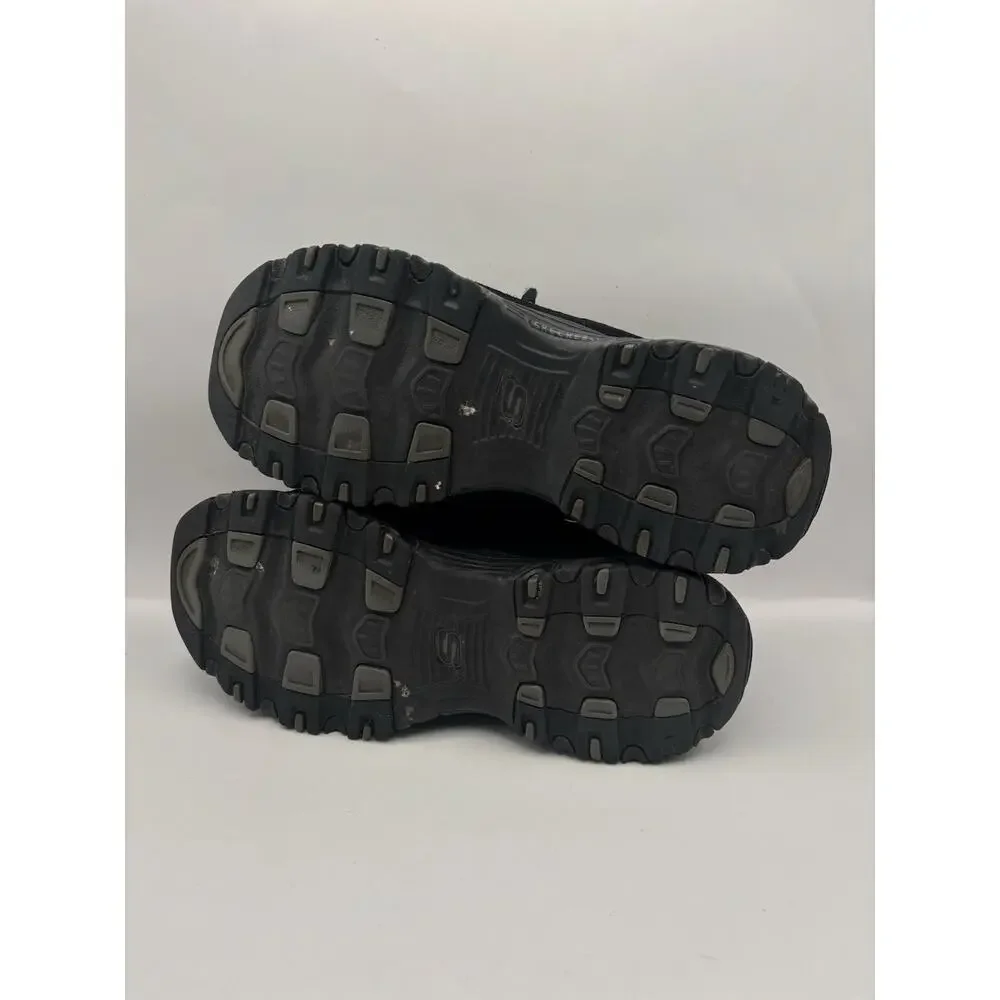 Skechers D Lites Biggest Fan Black Sneakers Women Size 6.5